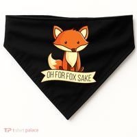 Oh For Fox Sake Funny Foxy Nerd Cool Gift USA-Made Doggie Bandana thumb 0