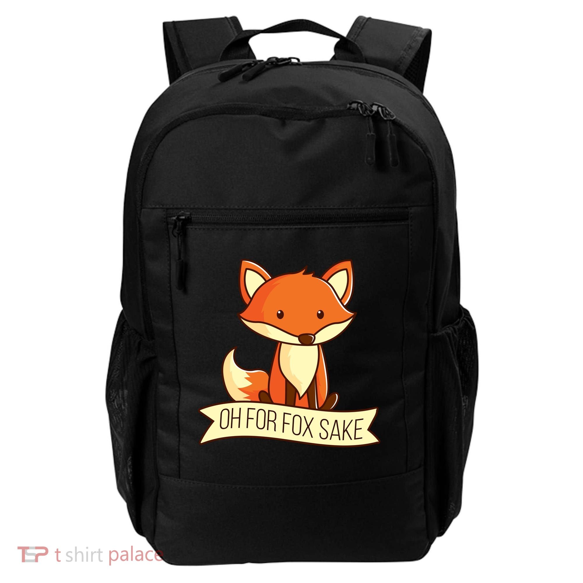 Oh For Fox Sake Funny Foxy Nerd Cool Gift Backpack