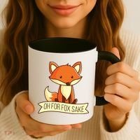 Oh For Fox Sake Funny Foxy Nerd Cool Gift Coffee Mug thumb 3