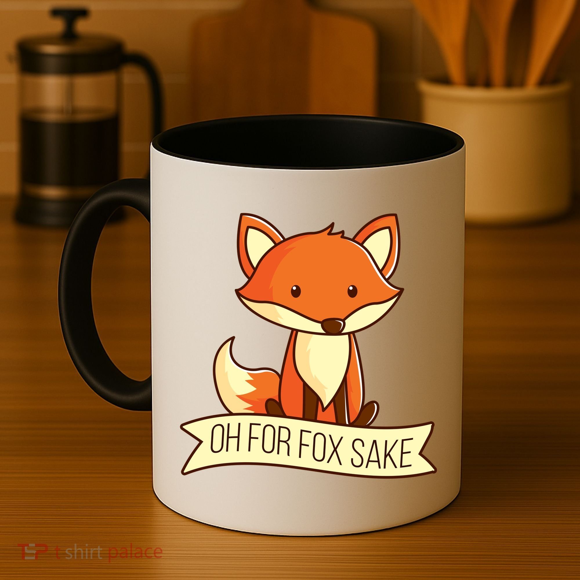 Oh For Fox Sake Funny Foxy Nerd Cool Gift Coffee Mug