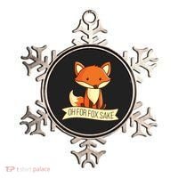 Oh For Fox Sake Funny Foxy Nerd Cool Gift Ornament thumb 0