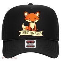 Oh For Fox Sake Funny Foxy Nerd Cool Gift Hat thumb 0