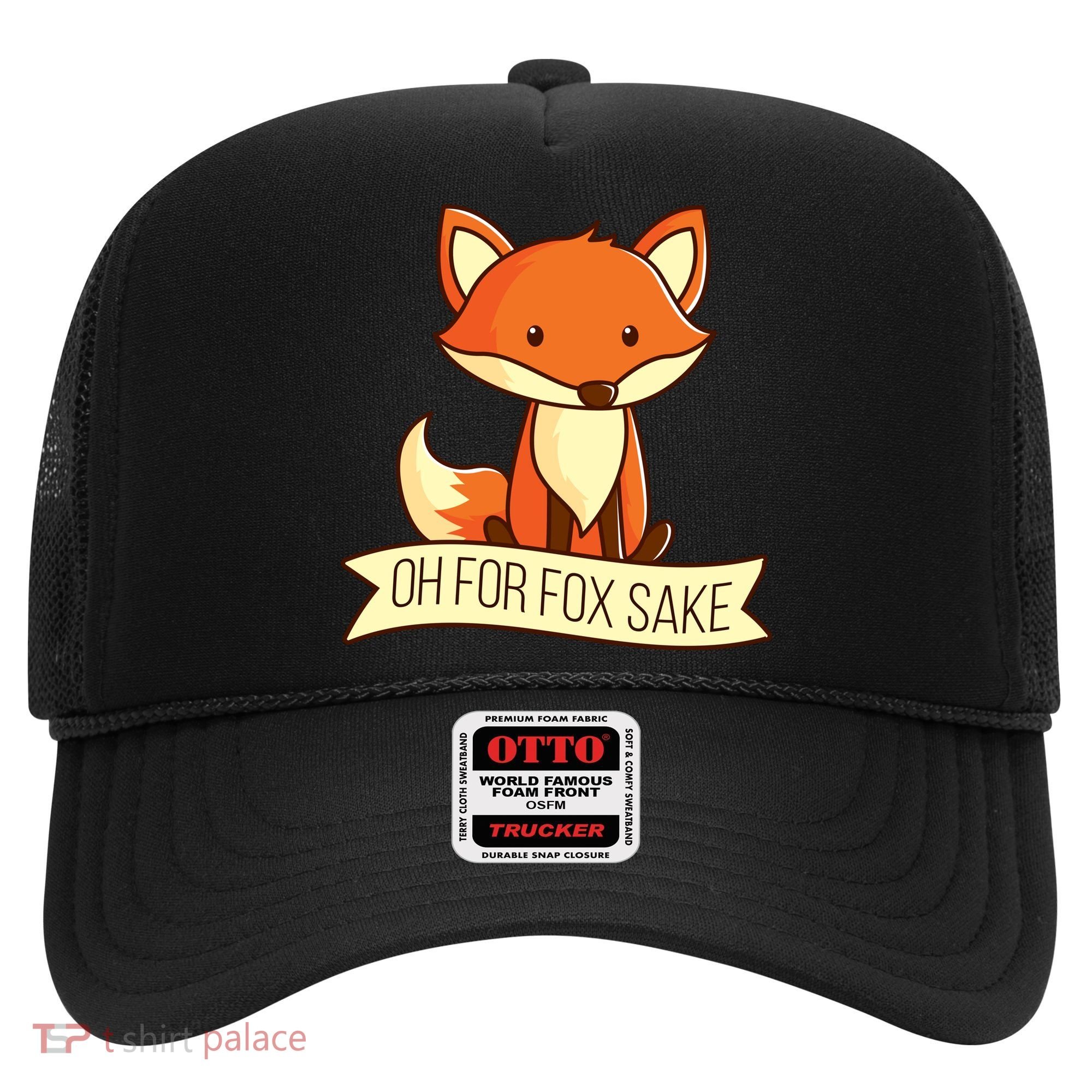 Oh For Fox Sake Funny Foxy Nerd Cool Gift Hat