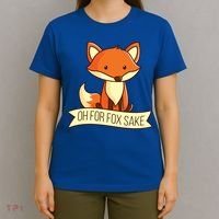 Oh For Fox Sake Funny Foxy Nerd Cool Gift T-Shirt thumb 4