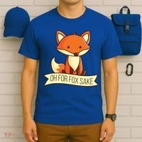 Oh For Fox Sake Funny Foxy Nerd Cool Gift T-Shirt thumb 6