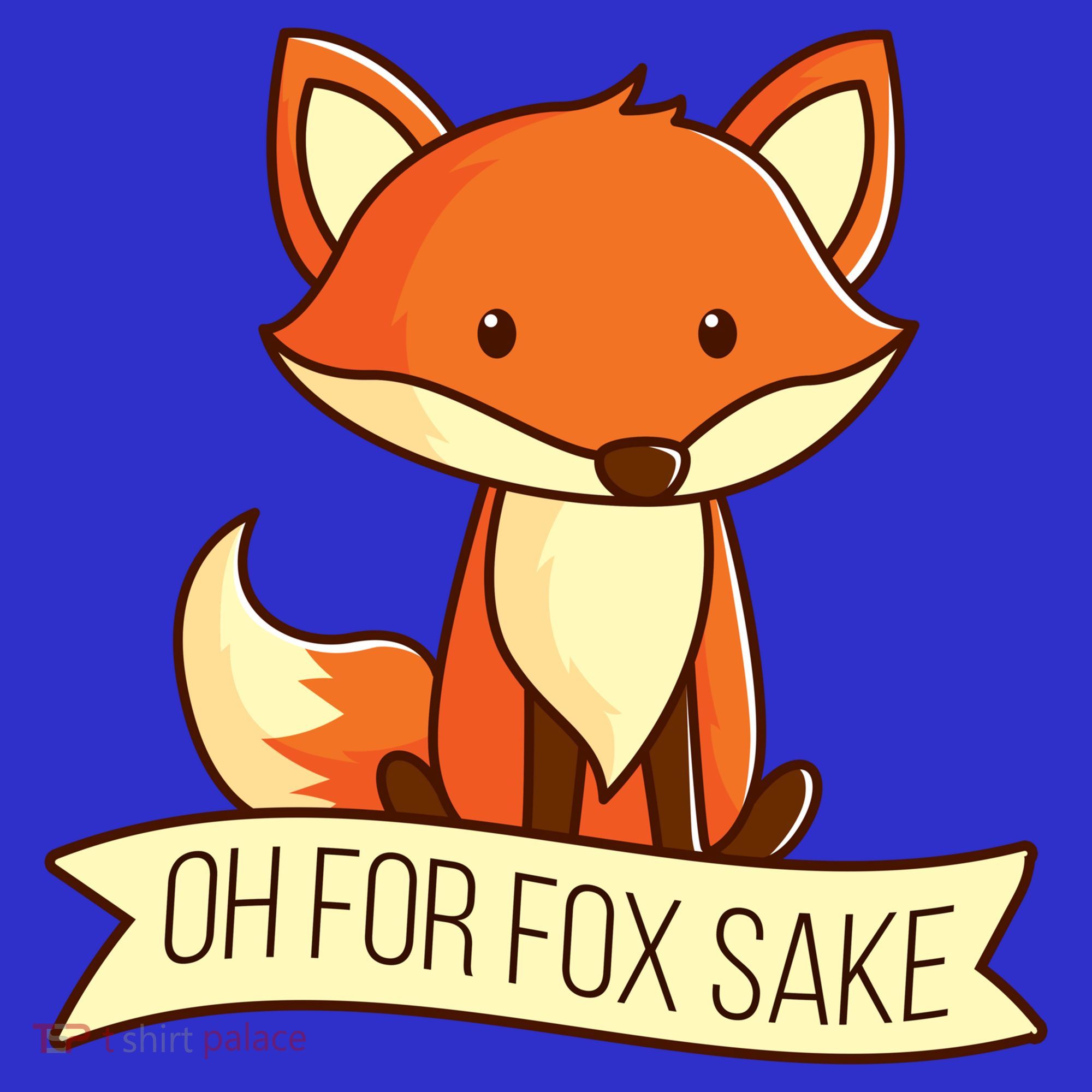 Oh For Fox Sake Funny Foxy Nerd Cool Gift Coaster