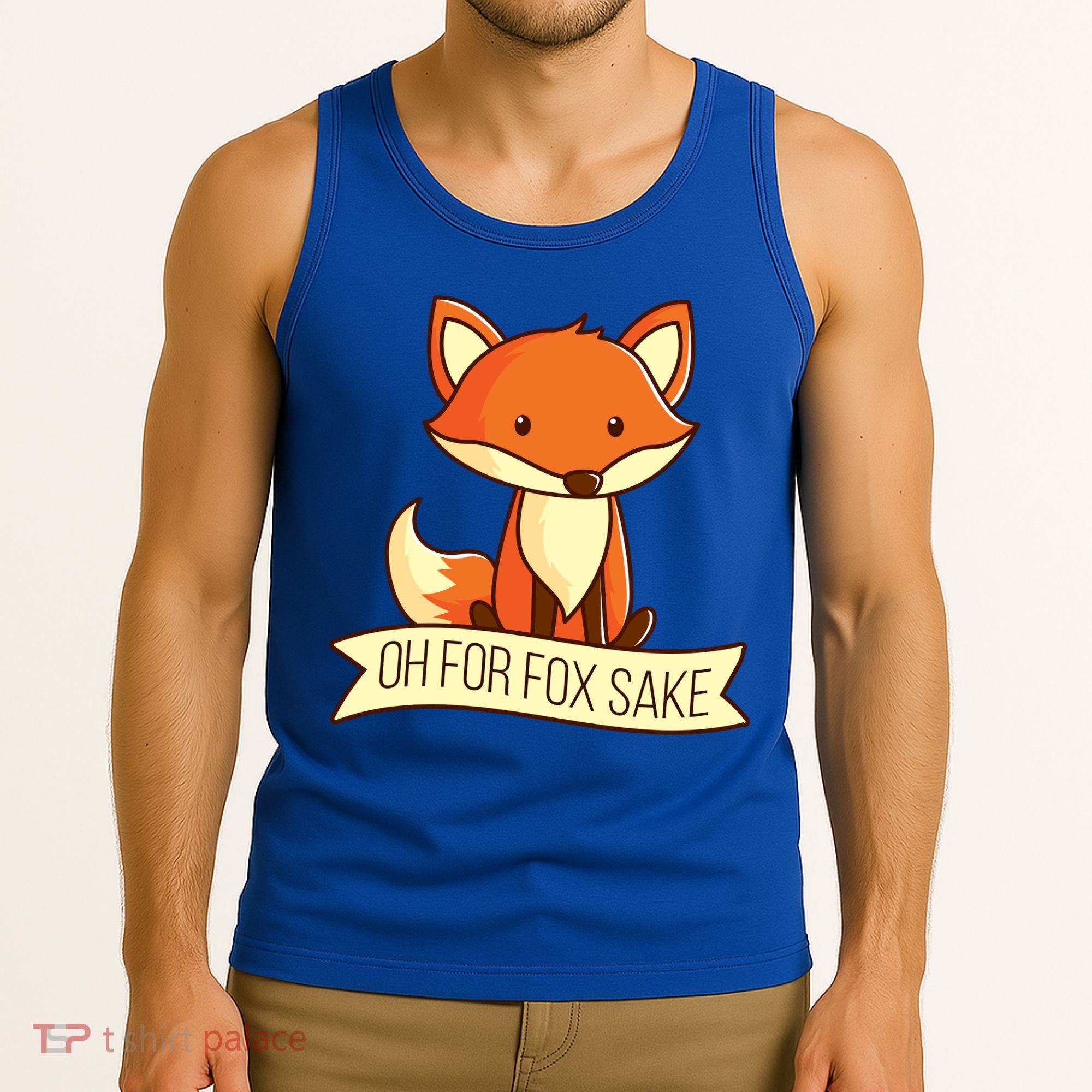 Oh For Fox Sake Funny Foxy Nerd Cool Gift Tank Top