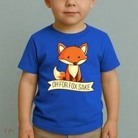 Oh For Fox Sake Funny Foxy Nerd Cool Gift Toddler T-Shirt thumb 2