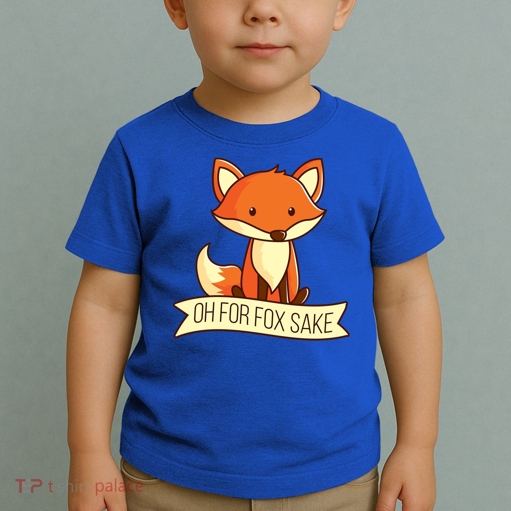 Oh For Fox Sake Funny Foxy Nerd Cool Gift Toddler T-Shirt