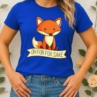 Oh For Fox Sake Funny Foxy Nerd Cool Gift Women's T-Shirt thumb 2