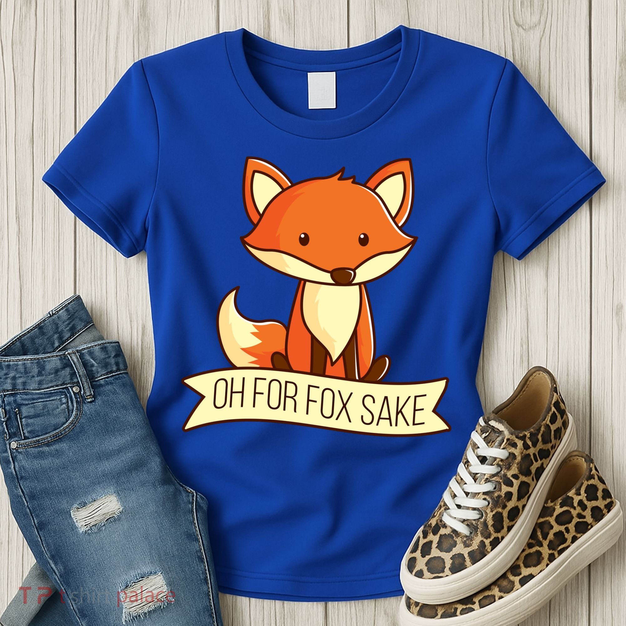 Oh For Fox Sake Funny Foxy Nerd Cool Gift Women's T-Shirt