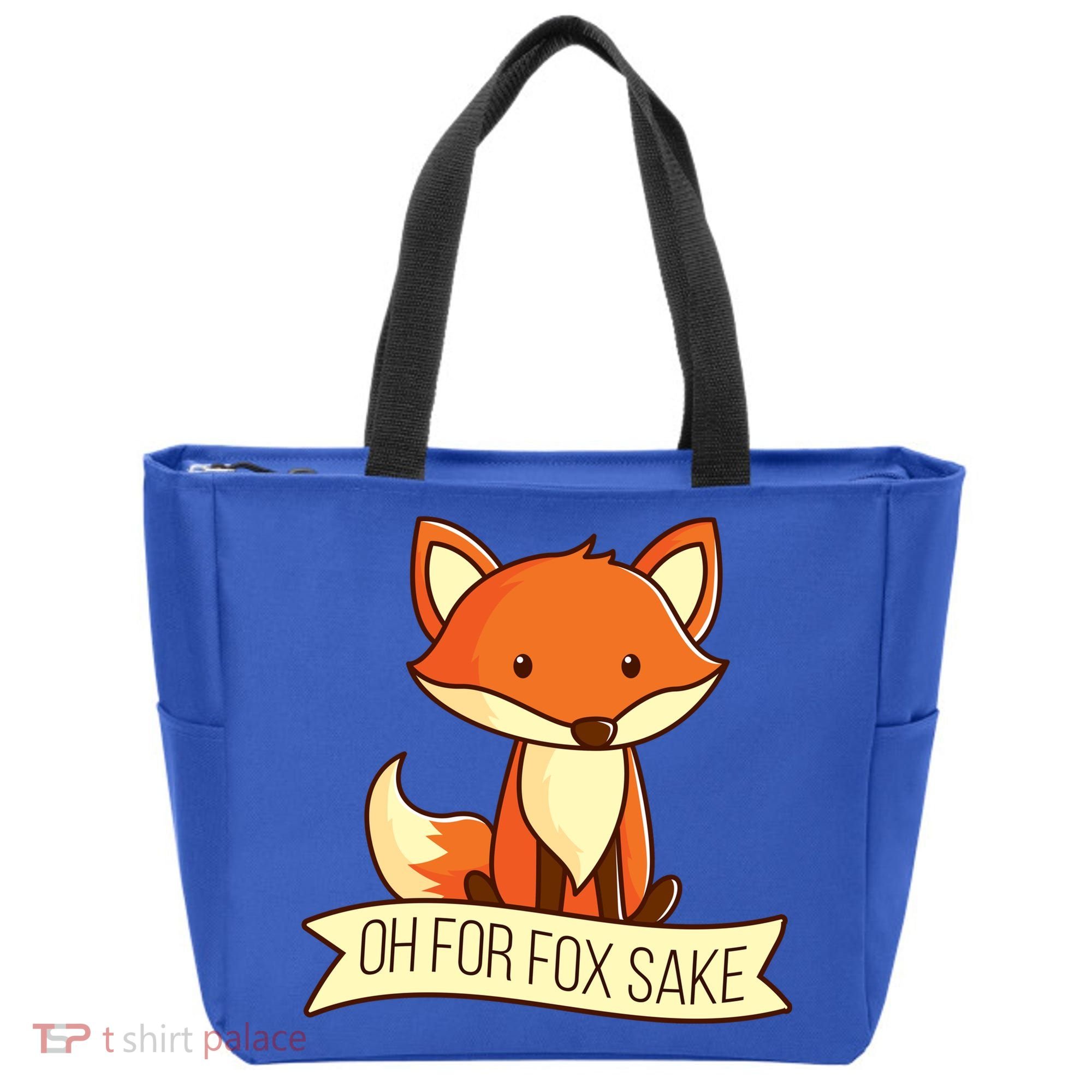 Oh For Fox Sake Funny Foxy Nerd Cool Gift Tote Bag