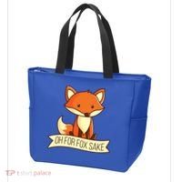 Oh For Fox Sake Funny Foxy Nerd Cool Gift Tote Bag thumb 3