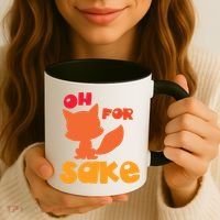 Oh For Fox Sake Funny Almost Offensive Adult Humor Gift Coffee Mug thumb 3