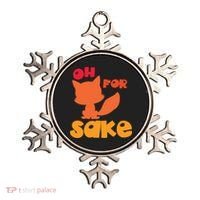 Oh For Fox Sake Funny Almost Offensive Adult Humor Gift Ornament thumb 0