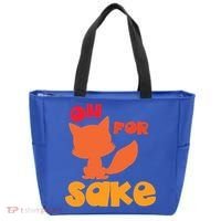 Oh For Fox Sake Funny Almost Offensive Adult Humor Gift Tote Bag thumb 0