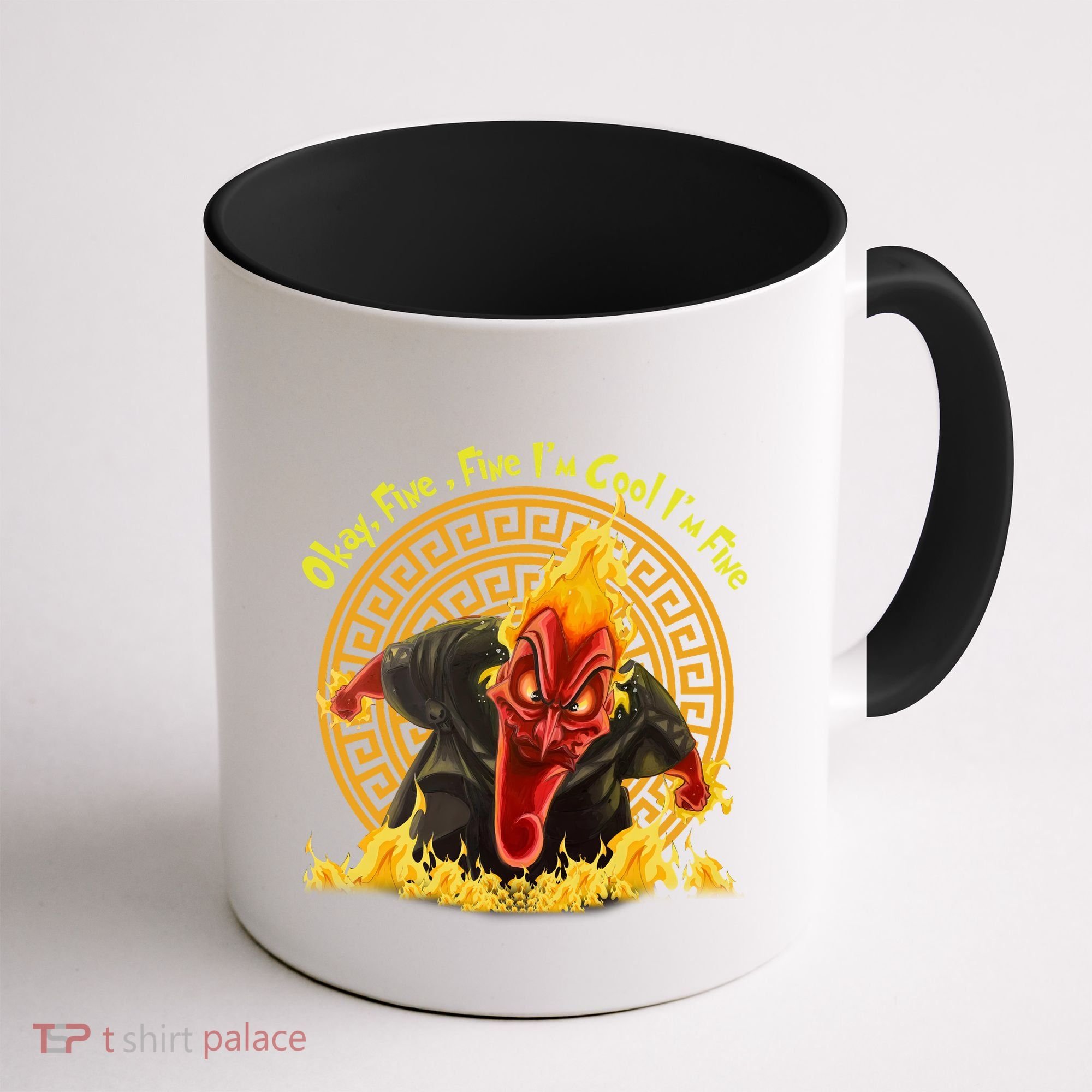 Okay Fine Fine IM Cool Im Fine Hades Coffee Mug
