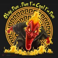 Okay Fine Fine IM Cool Im Fine Hades Women's Hoodie thumb 2