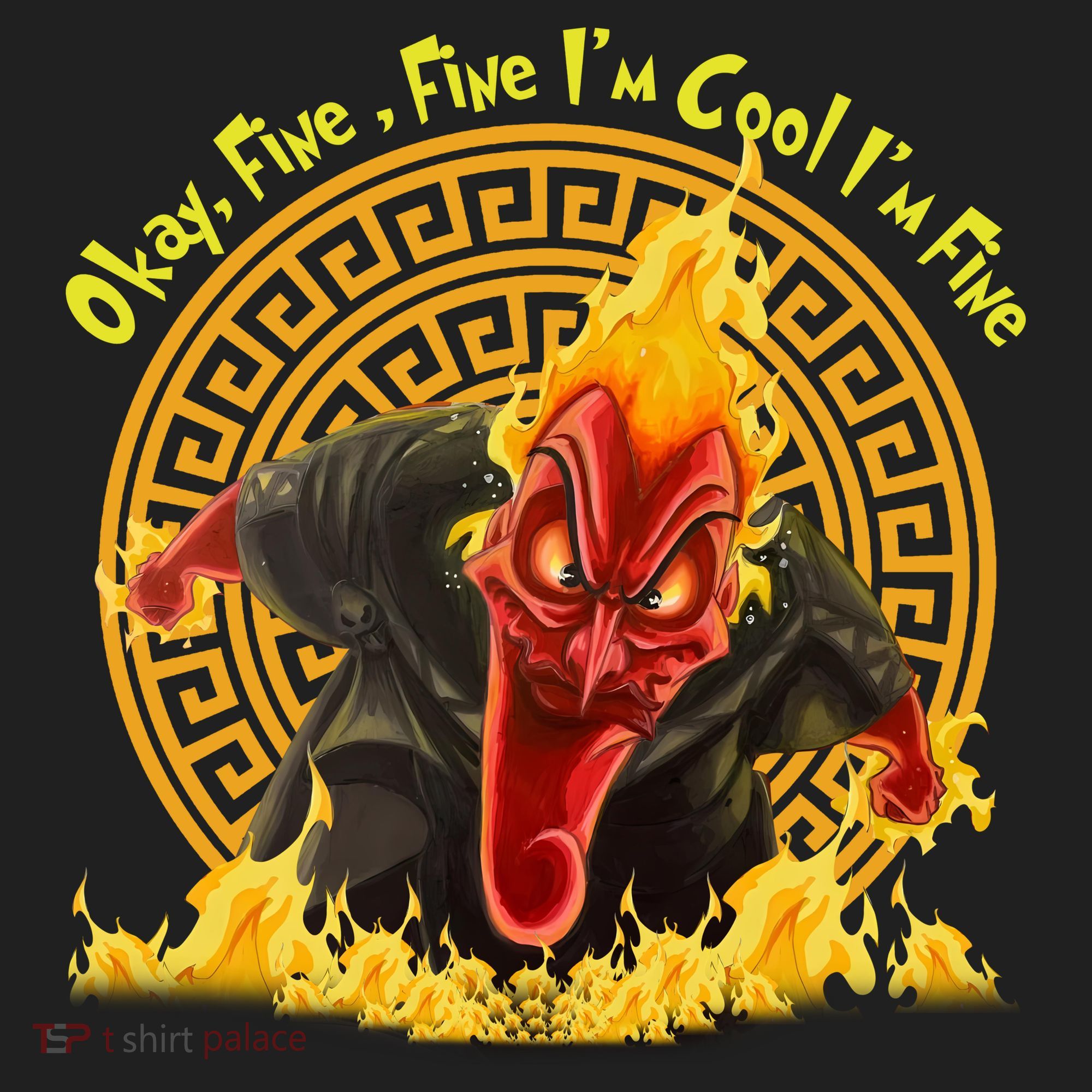 Okay Fine Fine IM Cool Im Fine Hades Hat