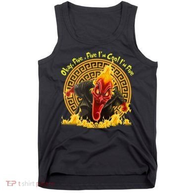 Okay Fine Fine IM Cool Im Fine Hades Tank Top
