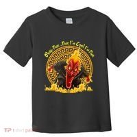 Okay Fine Fine IM Cool Im Fine Hades Toddler T-Shirt thumb 0