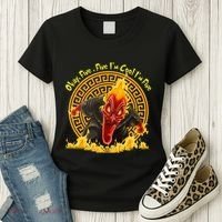 Okay Fine Fine IM Cool Im Fine Hades Women's T-Shirt thumb 3
