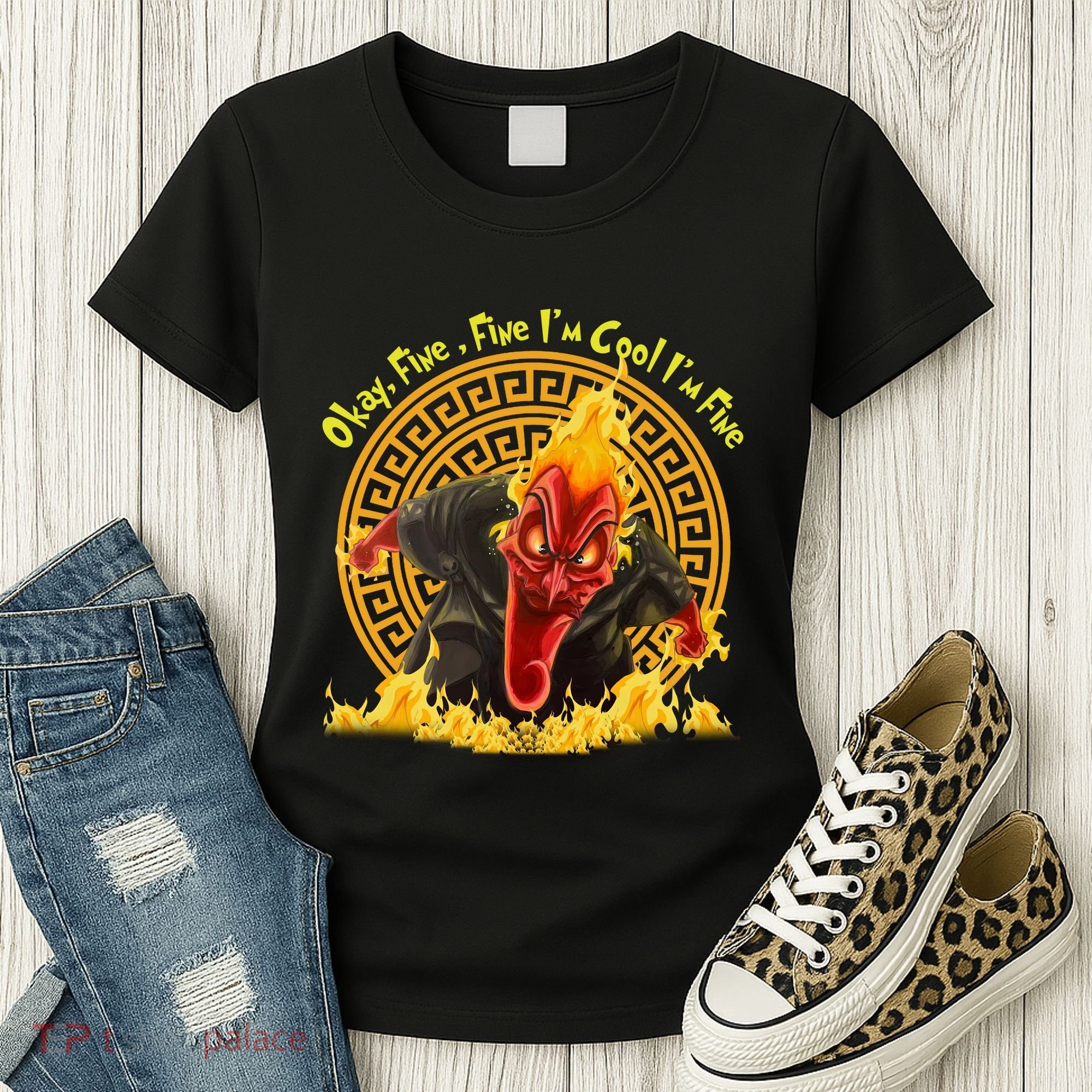 Okay Fine Fine IM Cool Im Fine Hades Women's T-Shirt