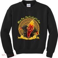 Okay Fine Fine IM Cool Im Fine Hades Kids Sweatshirt thumb 0