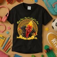 Okay Fine Fine IM Cool Im Fine Hades Kids T-Shirt thumb 3
