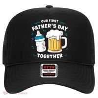 Our First FatherS Day Together Dad & Son Daughter Dad Humor Funny Dad Proud Dad Hat thumb 0