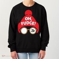 Oh Fudge Funny Christmas Saying Xmas Women's Sweatshirt thumb 0