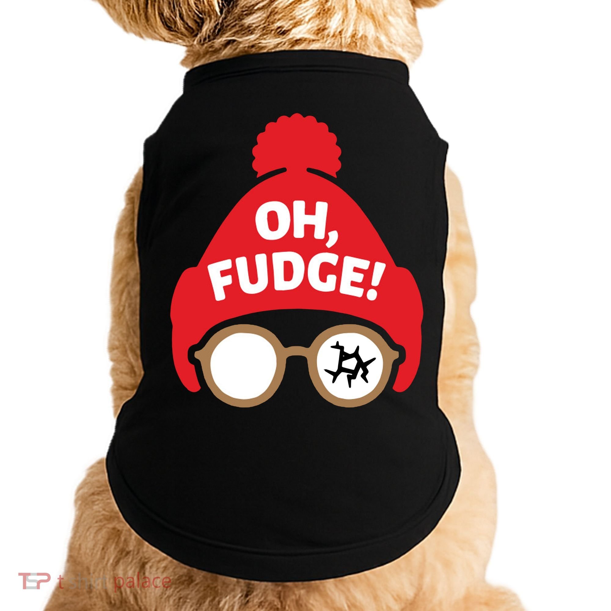 Oh Fudge Funny Christmas Saying Xmas Doggie Tank