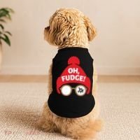Oh Fudge Funny Christmas Saying Xmas Doggie Tank thumb 2