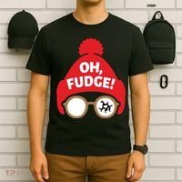 Oh Fudge Funny Christmas Saying Xmas T-Shirt thumb 6