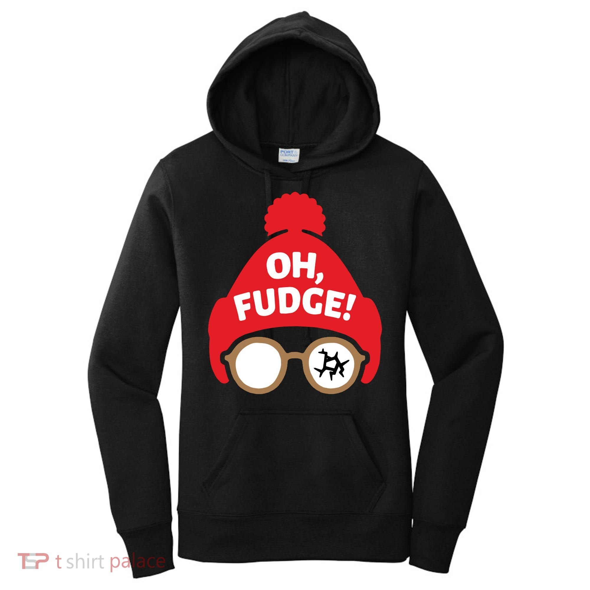 Oh Fudge Funny Christmas Saying Xmas Women's Hoodie