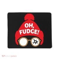 Oh Fudge Funny Christmas Saying Xmas Mousepad thumb 0