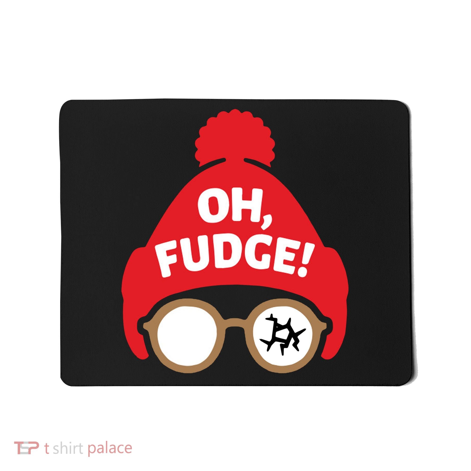 Oh Fudge Funny Christmas Saying Xmas Mousepad