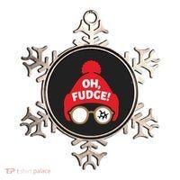 Oh Fudge Funny Christmas Saying Xmas Ornament thumb 0