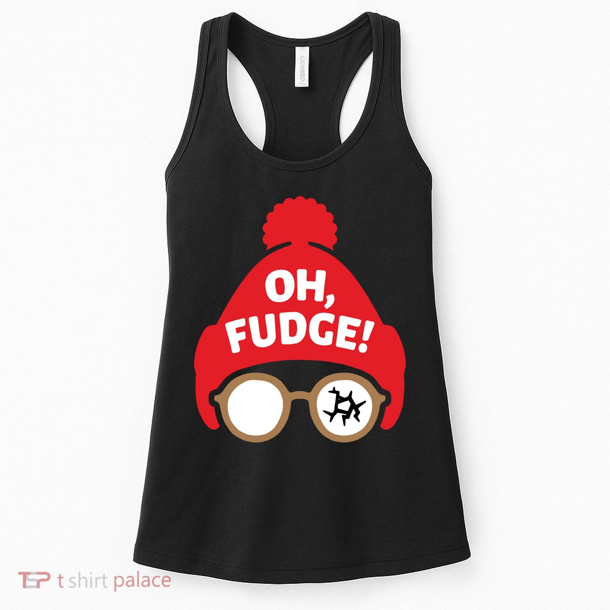 Oh Fudge Funny Christmas Saying Xmas Women's Tank Top