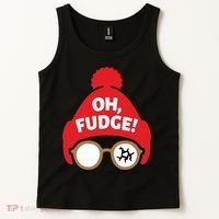 Oh Fudge Funny Christmas Saying Xmas Tank Top thumb 2