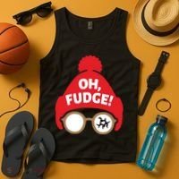 Oh Fudge Funny Christmas Saying Xmas Tank Top thumb 4