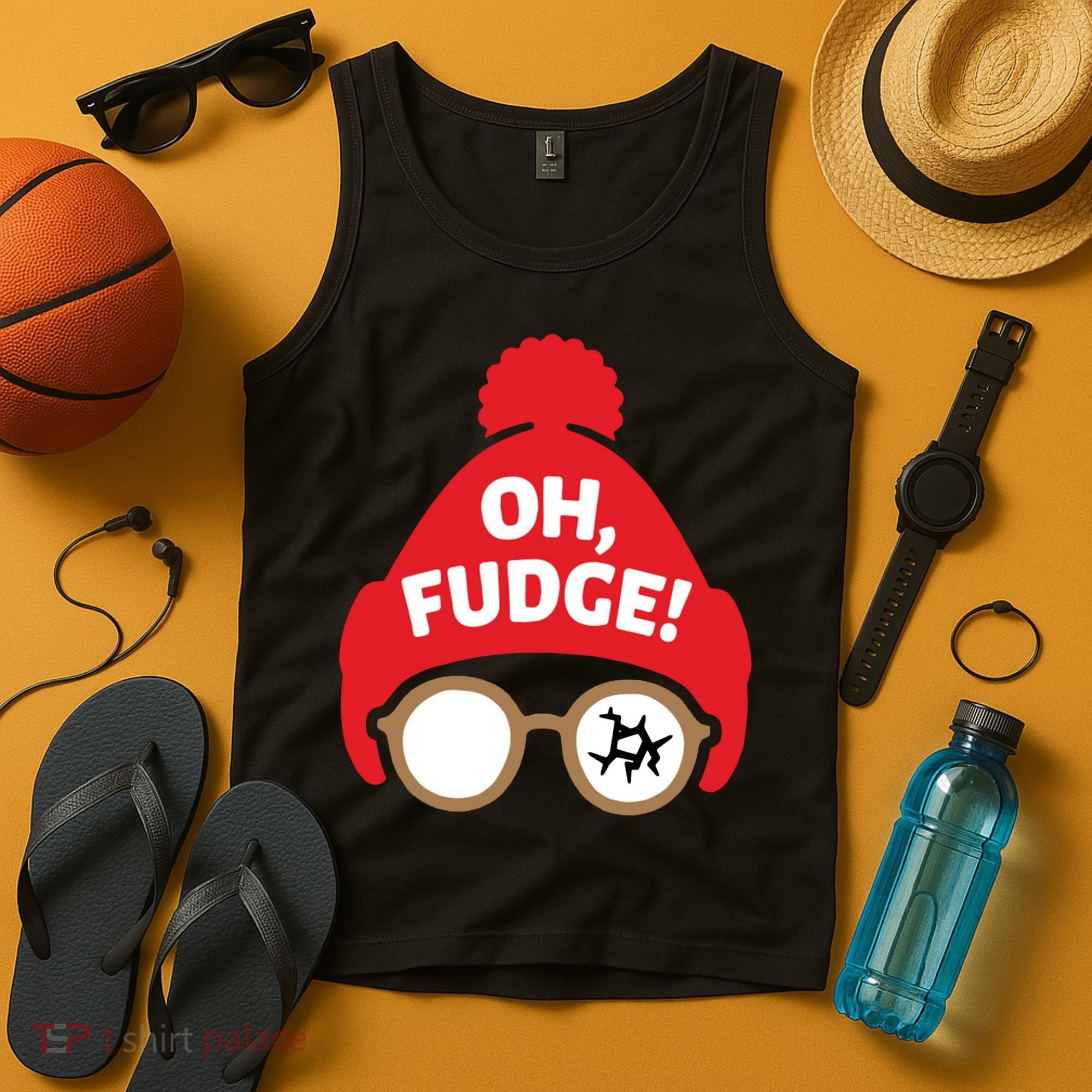 Oh Fudge Funny Christmas Saying Xmas Tank Top