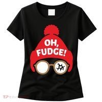 Oh Fudge Funny Christmas Saying Xmas Women's T-Shirt thumb 0