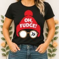 Oh Fudge Funny Christmas Saying Xmas Women's T-Shirt thumb 2