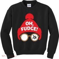 Oh Fudge Funny Christmas Saying Xmas Kids Sweatshirt thumb 0