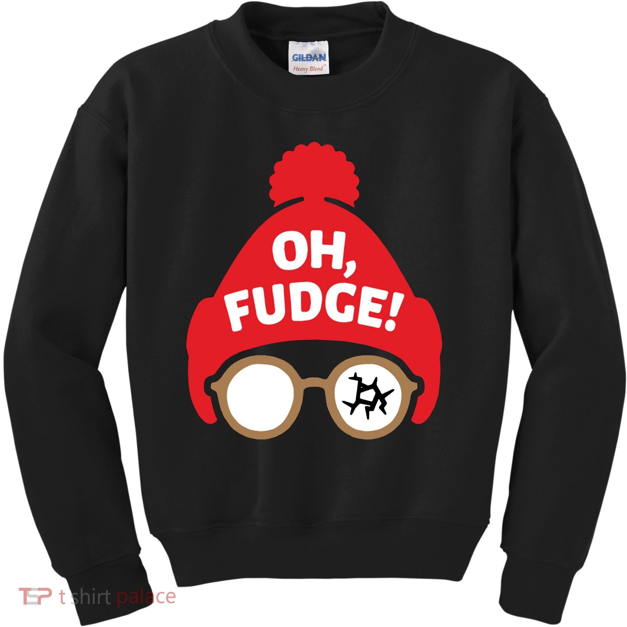 Oh Fudge Funny Christmas Saying Xmas Kids Sweatshirt