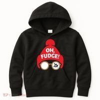 Oh Fudge Funny Christmas Saying Xmas Kids Hoodie thumb 0