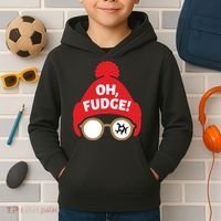 Oh Fudge Funny Christmas Saying Xmas Kids Hoodie thumb 2