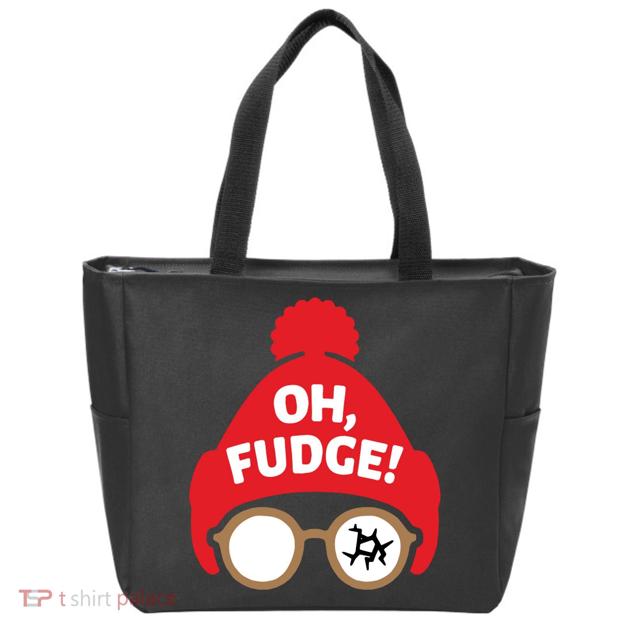 Oh Fudge Funny Christmas Saying Xmas Tote Bag
