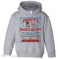 Old Fashioned FrostyS Snowflake Cafe Coffee Lovers Xmas Toddler Hoodie thumb 0